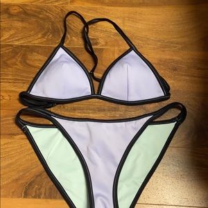 Purple Pink Bikini set in size L